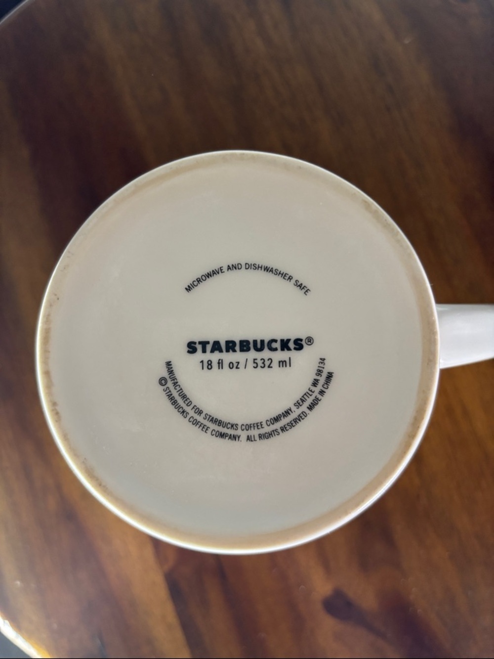 Starbucks White Mug with Red and Green Triangle Motif Christmas Coffee - Picture 2 of 5